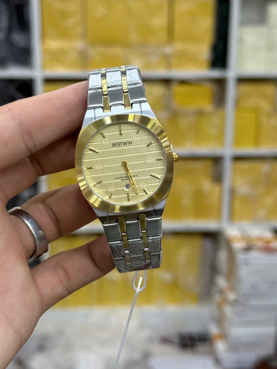 Bestwin men's stainless steel quartz watch. (Copy)